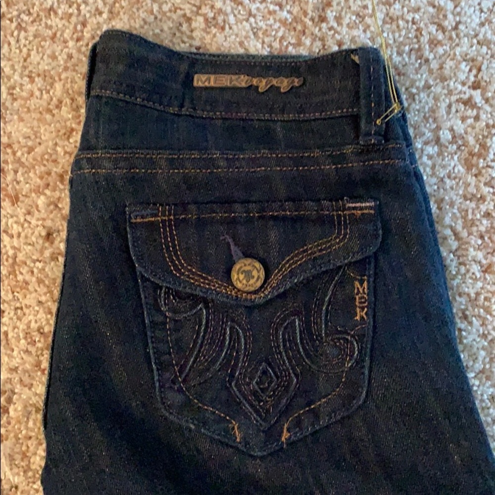 MEK Denim Voyage Collection NWT size 26/34 - Picture 3 of 5